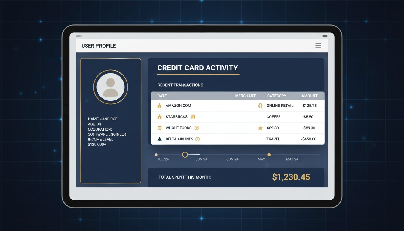 User Profile and Transaction History